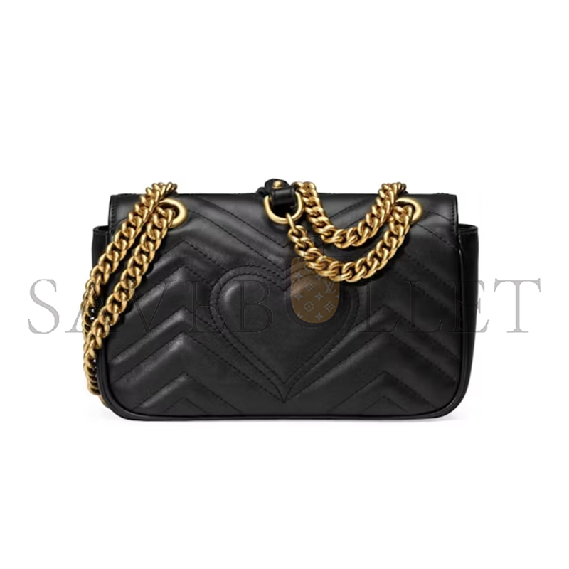 GUCCI GG MARMONT MATELASSÉ MINI SHOULDER BAG 446744 (22*13*6cm)